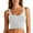 White, variant on Sports Bras for Women High Impact Support Padded Athletic Workout Tops with Non Removable Pads for Running Yoga Gym Fitness