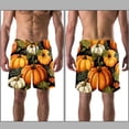 thumbnail image 3 of luoweisi Men's Beach Shorts Quick Dry Swim Trunks with Mesh Lining Thanksgiving Pumpkin 2XL, 3 of 5