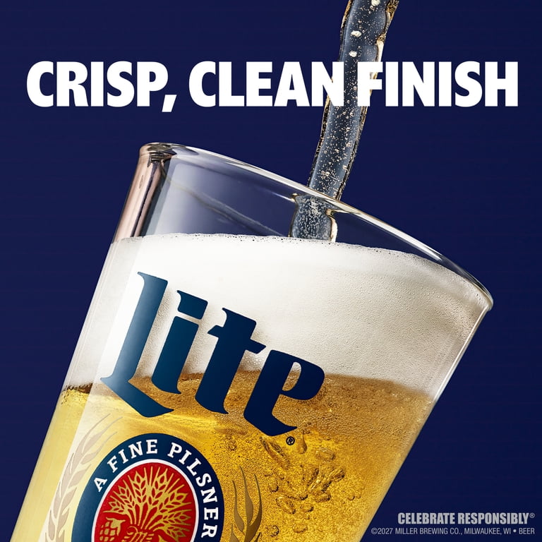 Miller Lite, Light Lager Beer, 30 Pack, 12 fl oz Cans - Walmart.com