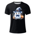 thumbnail image 4 of Blusas y camisas de manga corta y cuello redondo para hombre. Blusas/camisetas de manga corta con cuello redondo y estampado de Halloween para hombre. Blusa para hombre., 4 of 4