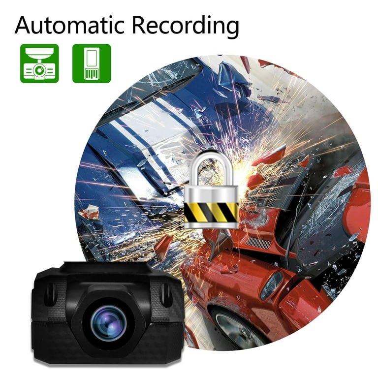 Car Dash Cam Front And Rear Inside 3 Camera Hd 1080p 170° Dvr Driving  Recorder With 3 Inch Screen Night Vision Loop Recording - Dvr/dash Camera -  AliExpress