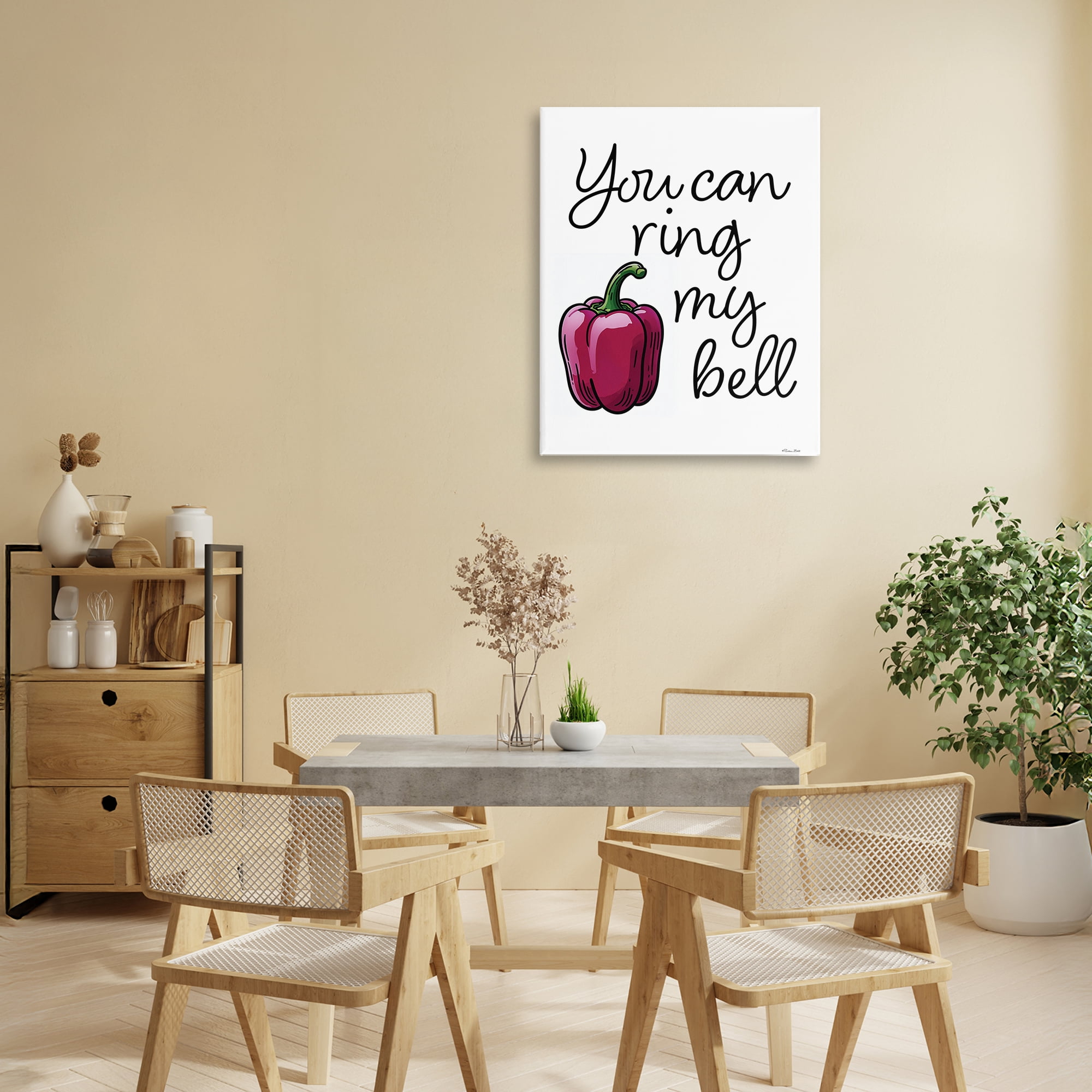 Stupell Industries Ring My Bell Pepper Canvas Wall Art, design by Susan Ball