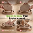 thumbnail image 4 of Catify Cat Scratcher, Fun Interactive Scratchers, Posts, Poles, Claw Safe, Furniture Saver Indoor Play Support Natural Cat Behaviors Heavy Duty - 5 Pack Round, 10 x 10", 4 of 8