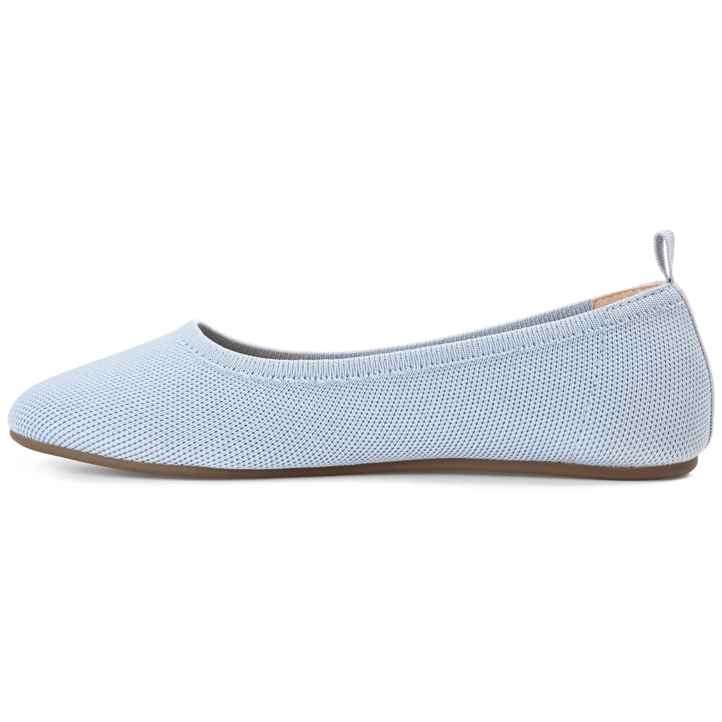 Journee Womens Jersie Knit Foldable Round Toe Slip On Dress Flats, Widths Available