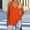 Orange, variant on Women's V Neck Sleeveless Side Split Tank Top Long Length Casual Summer Layer Tops for Women Navy 4XL