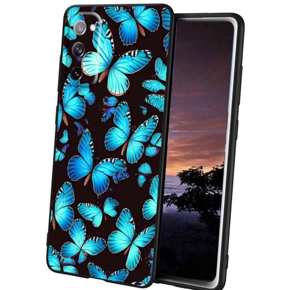 Butterflies-111 Phone Case, Degined for Samsung Galaxy S20 Case Men Women, Flexible Silicone Shockproof Case for Samsung Galaxy S20