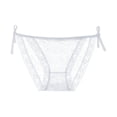 thumbnail image 2 of Gibobby Tangas de mujer ilusion Bragas sin costuras para mujer Bragas de bikini sexy Bragas de encaje de cintura alta para mujer Bragas elásticas de cintura(Blanco,Talla única), 2 of 3