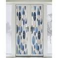 thumbnail image 2 of Blue Polka Dots Blackout Curtains, French Door Curtains for Door Window, Modern Abstract Art Privacy Drapery for Patio/Sidelight Doors, 1 Panel with Tieback, 25 x 72 Inches, 2 of 6