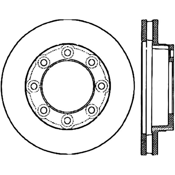 CENTRIC PARTS - BR5564 ROTOR Fits select: 1990-2000 CHEVROLET GMT-400, 1986 CHEVROLET D30