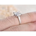 thumbnail image 4 of Classic Princess cut Solitaire 1 Ct Moissanite Engagement Ring in White Gold, 4 of 4
