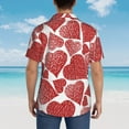 thumbnail image 6 of Disketp Hawaiian Shirts For Men,Hearts Print Mens Casual Short Sleeve Button Down Shirts Beach Shirt, 6 of 8