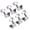 3L 3R Silver, variant on SDFGTstore 6Pcs Locking Guitar String Tunings Pegs Zinc Alloy Machine Head Tuners Tunings Key for Electric Acoustics Guitar