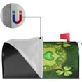thumbnail image 4 of Happy St Patricks Day Mailbox Covers, Clovers Shamrocks Magnetic Post Box Cover Wraps Plus Size 25.5x21 in for Garden Yard Decor, 4 of 6