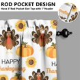 thumbnail image 3 of Fall Kitchen Curtains 36 Inch Short - 2 Panel Set, Autumn Harvest Print, Rod Pocket Window Treatment for Thanksgiving, Farmhouse, Cafe, Living Room - Machine Washable, 3 of 4