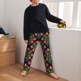 thumbnail image 5 of Susaid Traditional Floral Polish Print Soft Teen Sleep Pants, Long Pajama Bottoms with Two Pockets and Elastic Waist, Designed for Ages 5-16-XS(5-6), 5 of 6