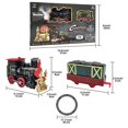 thumbnail image 2 of Train de Noël Jouet pour Enfants Ensemble de Rails de Train de Noël Jouet pour Enfants avec Piste à Vapeur Train Lumière et Son Modèle Rétro de Train à Vapeur de Noël, 2 of 9