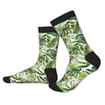 thumbnail image 2 of Disketp Green Tropical Unisex Mid-Calf Socks Lightweight Breathable Ventilation Ankle Socks, 2 of 7