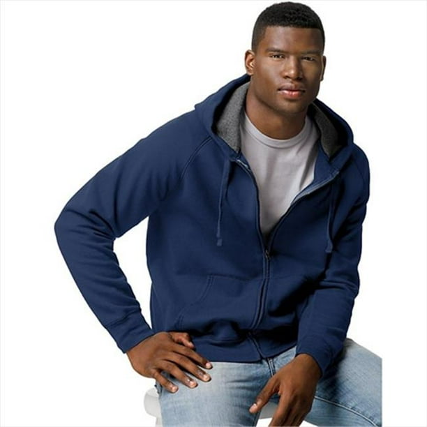 Noah Mason - N280 Adult Nano Sweats Zip Hoodie Sweatshirt Size - Small - Vintage Navy - Walmart