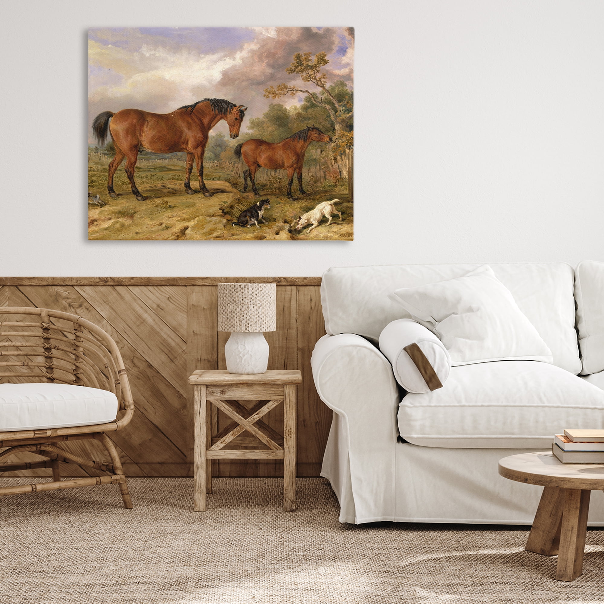 Stupell Industries Classic Portrait of Horses Canvas Wall Art, design by Tina LeCour