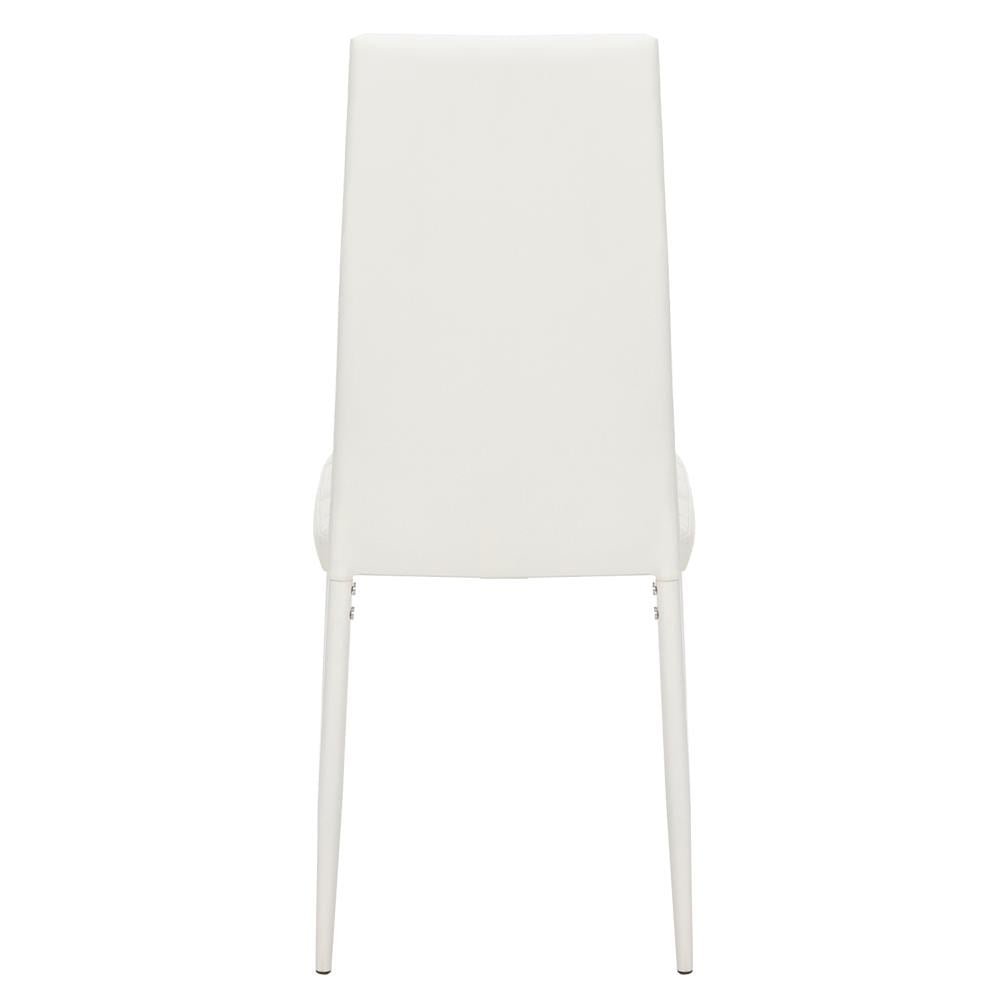 Ktaxon 6 pcs Dining Chairs PU and Iron Tube for Kitchen Room Furniture,White