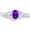 Amethyst, variant on 1 to 6 Carat Oval Platinum LAB GROWN Gemstone and LAB GROWN Diamond Engagement Ring (1ct Center, AAAA Heirloom Quality) Emerald 1 Carat Size: 6.5