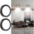 thumbnail image 1 of Lámparas para Recámara 15cm 6500K 12W Paquete de 2, Lámpara de Techo LED para Baño, Redonda Plafon Modernas para Cocina/Pasillo/Armario/Baño/Sala (Negro), 1 of 8