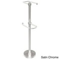 thumbnail image 4 of Allied Brass  Free Standing Two Roll Toilet Tissue Stand Satin, Nickel Finish, 4 of 5
