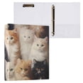 thumbnail image 3 of Many Cats 3 Ring Binders 1.5 inch Hardcover File Folders with Interior Pockets A4 Size Organizer for School Office Hospital Set of 2, 3 of 8