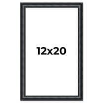 12x20 Frame Black Real Wood Picture Frame Width 1.25 inches | Interior Frame Depth 0.5 inches |