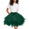 thumbnail image 2 of Solid Color Carnival Tutu Skirt Mesh Party Dance Skirt with Integrated Waistband Table Skirt One Size, 2 of 4
