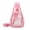 Pink, variant on Hot Sales 2-Way Convertible Clear PVC Backpack Sling Bag Transparent Crossbody Chest Bag Adjustable Strap Dual Use See Through Backpack Crossbody Fanny Pack for School Concert Festival Sports Travel