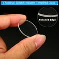 thumbnail image 4 of Unique Bargains 1.06x0.06' Dia Flashlight Glass Lens, 2 Pcs Polished Edge Glass Lens, Transparent, 4 of 5
