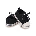 thumbnail image 5 of Jkerther Unisex Baby Sneakers, Anti-Slip Newborn Soft Flat Sole Prewalker Shoes with Shoelace for Toddlers, 5 of 7