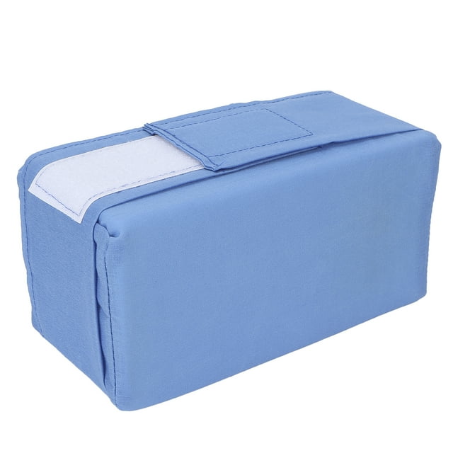 Knee Pillow, Washable Cover Soft Sponge Fixed Strap Side Sleeper Leg Pillow For Sleeping Use White,Blue