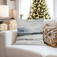 thumbnail image 4 of Ethan Taylor Abstract Throw Pillow Soft Cushion Cover 'Blue Dream Paint Strokes' Transitional Pattern Decorative Square Accent Pillow Case, 18x18 Inches, Blue, White, 4 of 5