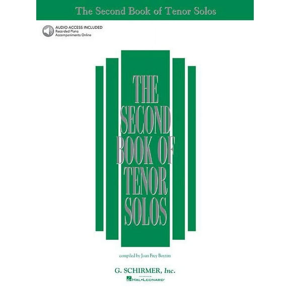 Second Book of Solos: The Second Book of Tenor Solos Book/Online Audio (Mixed media product)