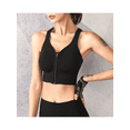 thumbnail image 4 of Zip Front Sports Bras for Women-Support Padded Bra Pack Fitness Workout Yoga Gym Running Crop Tank Top ﻿, 4 of 6