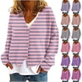 thumbnail image 6 of gakvbuo Cute Sweaters For Women Long Sleeve Fall Oversized Open Front Button Knit Cardigan Sweaters V-Neck Lightweight Cardigans Knit Outerwear Jacket Tops, 6 of 6