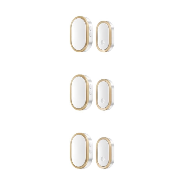 Timbre inalámbrico Wosthever 4 Volumen Luz indicadora ajustable Mute Door Bell Apartment Punch Free para niños Enchufe de EE. UU.