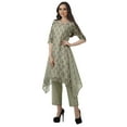 thumbnail image 3 of Moomaya Womens Kurti Kurta Pant Set Boat Neck Printed 2 Piece Dress Ethnic Wear, 3 of 6