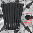 thumbnail image 3 of Tour Velvet Classic Golf Club Grip Classic Cross Grain Black Standard Natural Rubber Multifunctional Handle black, 3 of 6