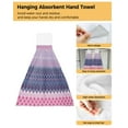 thumbnail image 4 of Diamond Gradient Texture Hand Towel Household Bathroom Microfiber Absorbent, 4 of 7