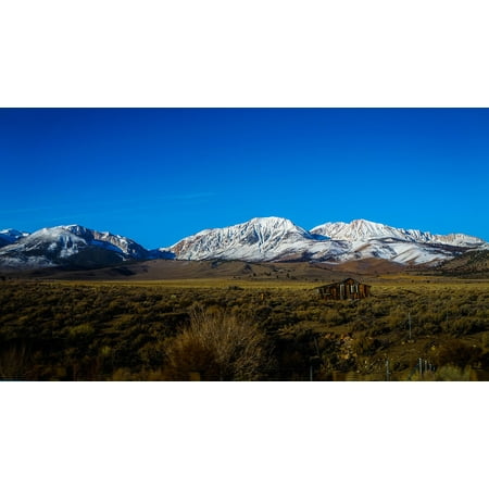 laminated poster scenic snow