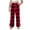 Red, variant on lnmuld Big Kids Grid Straight Leg Lounge Pants Stretch Drawstring Waist Cold Weather Daily Sleep Casual Bottoms for Boys Girls Color:Red,Size:7-8 Years