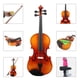 thumbnail image 3 of Brillante Tigrina 16 Pulgadas Viola Spruce Faceboard de Madera de Arce Tablero Trasero Ebonize Diapa Abanopi Viola, 3 of 7