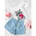 thumbnail image 3 of Heart Pillow Raccoon T-Shirt Toddler -Image by Shutterstock,  2 Toddler, 3 of 4