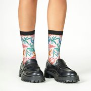 Rateoe Sea Creatures Pattern Children's Socks, Socks Gifts ,kids Crew Soft Cotton Socks , Moisture-Wicking, Durable, Ideal for Daily Wear & Sports