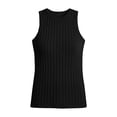 thumbnail image 4 of GUACER Women's Ribbed Knit Tank Tops, Crew Neck Sleeveless Loose Cami Top, Casual Basic Camisole, 4 of 5