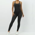thumbnail image 3 of Women's Crisscross Backless Sports Romper Yoga Jumpsuit Activewear Elastic Waist, 3 of 8