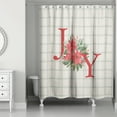 thumbnail image 2 of Creative Products Joy Pointsettia 71 x 74 Shower Curtain, 2 of 2